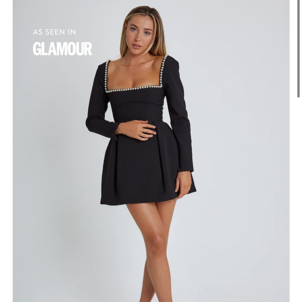 The Ultimate Muse Pearl Dress | Black